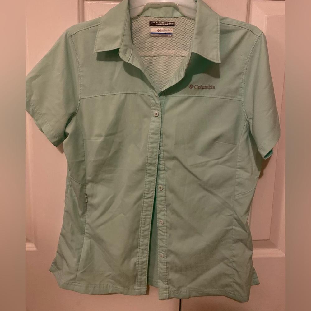 Columbia PFG short sleeve Mint top